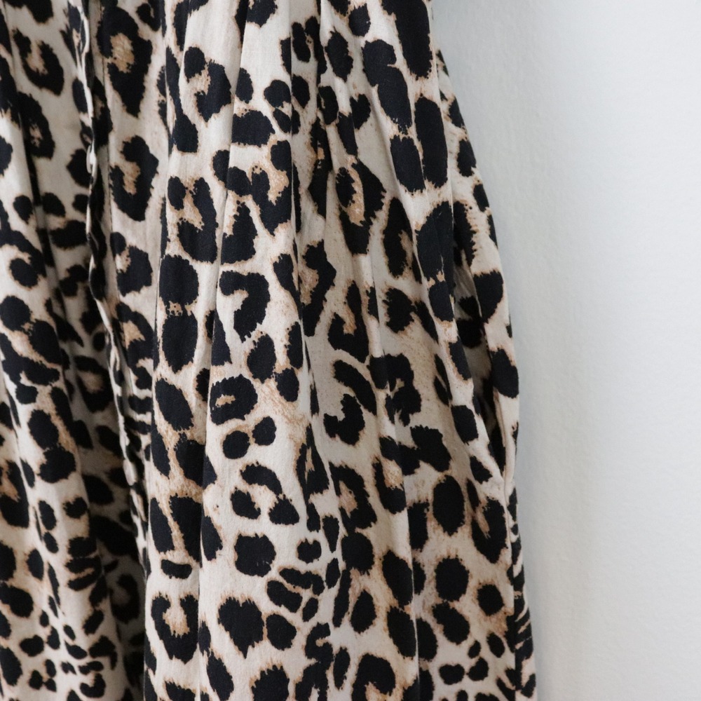 Anthropologie Exquise The Tobie Shirt Dress Small Leopard Print Shirtdress - Picture 7 of 12